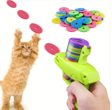 Lanzador de Juguetes Interactivos para Gatos