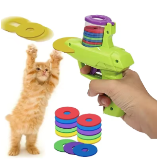 Lanzador de Juguetes Interactivos para Gatos