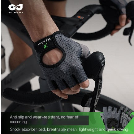Guantes de Medio Dedo para Fitness, Levantamiento de Pesas y Mancuernas