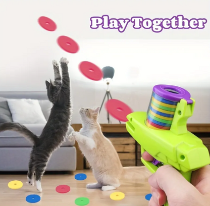 Lanzador de Juguetes Interactivos para Gatos