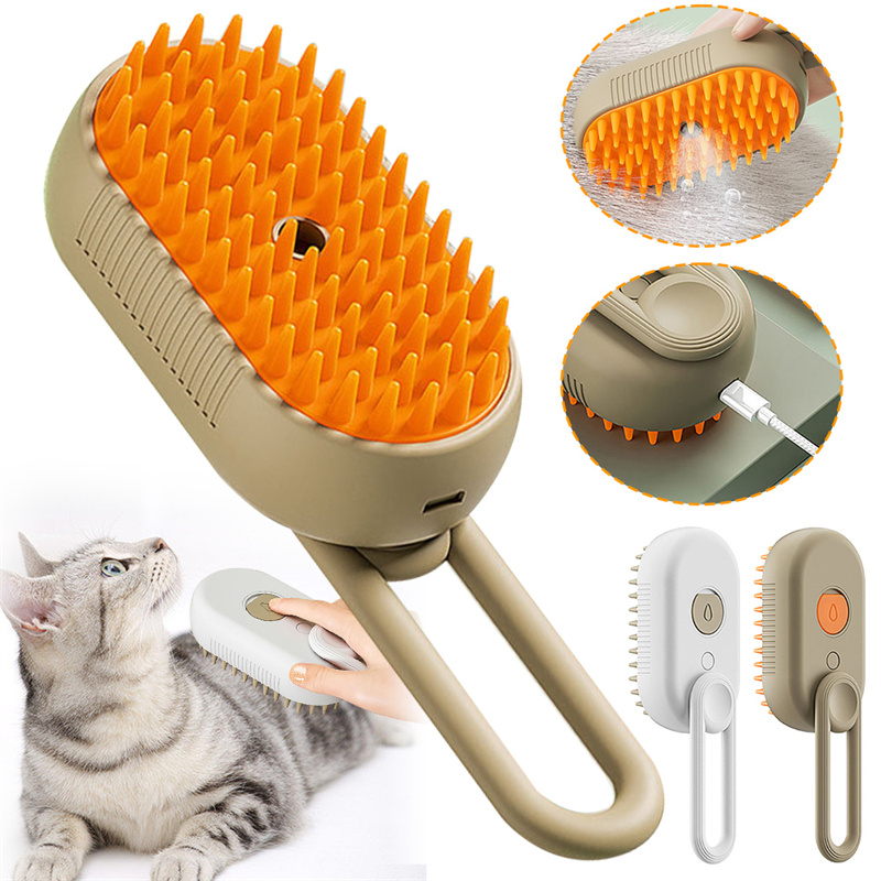 Cepillo Eléctrico 3-en-1 para Limpieza de Mascotas